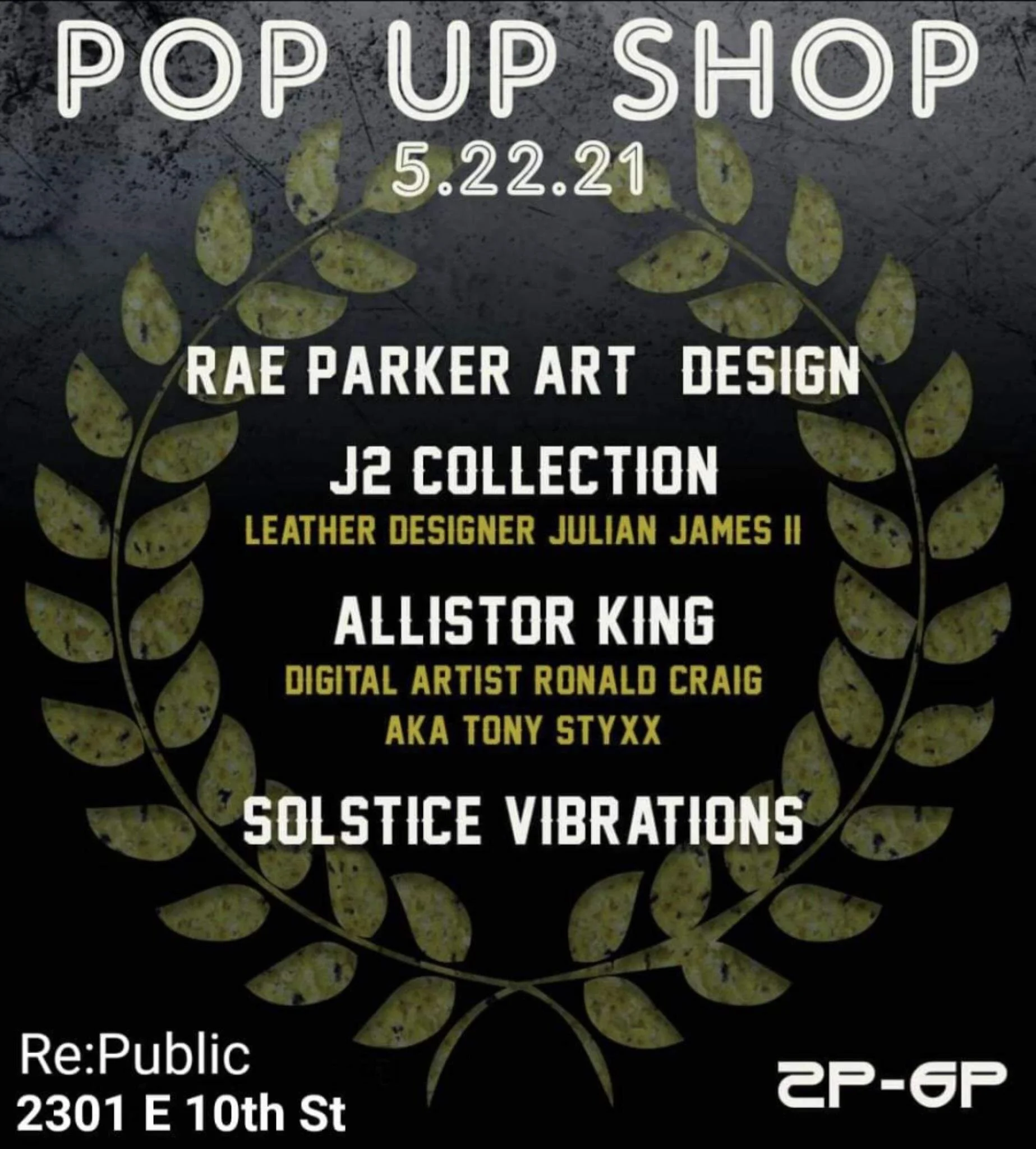 Pop-up Shop Hosted and organized by Rae Parker and Ronald Craig