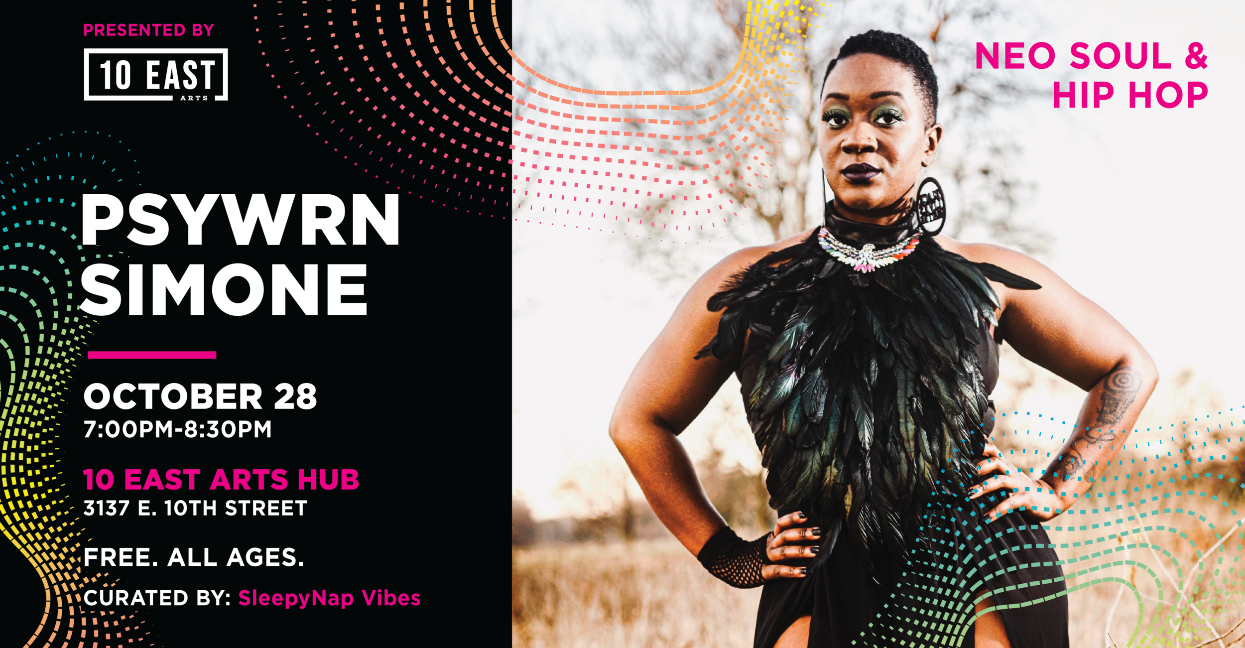 10 East Arts Music Concert Series: Psywrn Simone // Neo Soul/Hip Hop