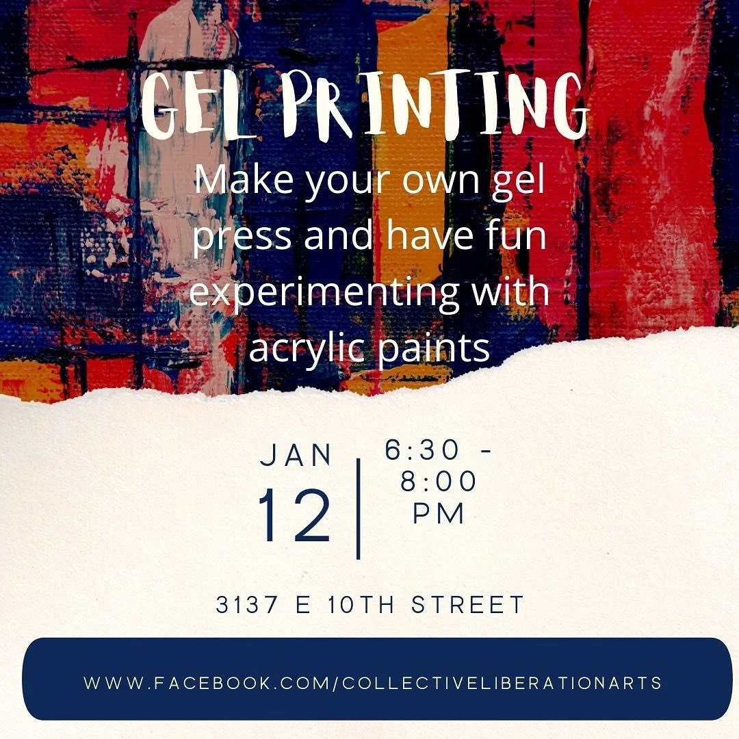 Gel Printing with Collective Liberation Arts
