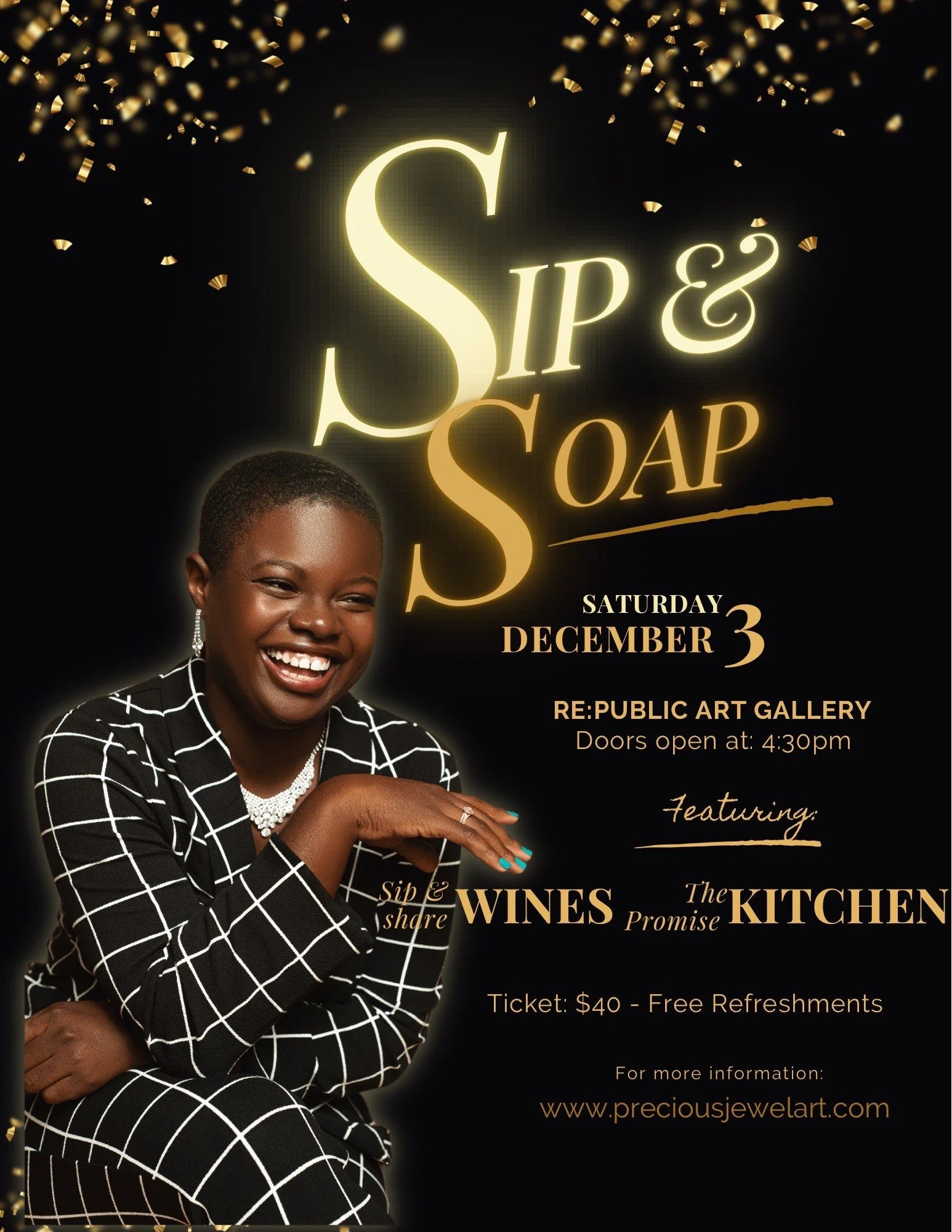 Sip and Soap Hosted by Precious Jewel