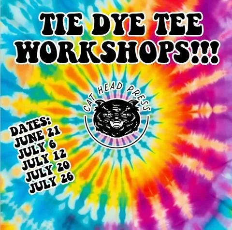 Tie Dye Tee Workshop // Cat Head Press