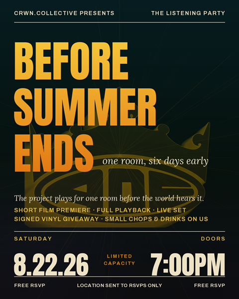 BCRWN.collective Presents: THE LISTENING PARTY Before Summer Ends