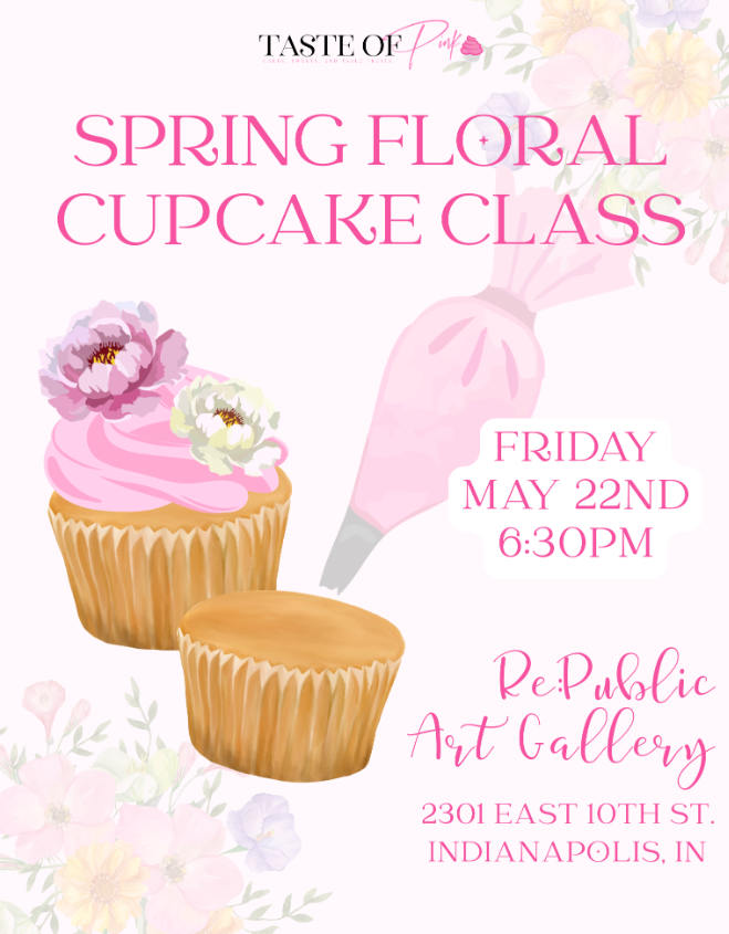 Taste of Pink Classes // Spring Floral Cupcake Class 