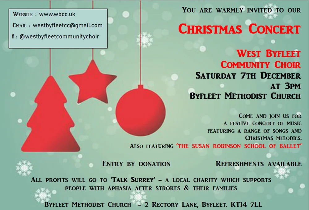 Reading Commnity Singers Christmas Concert December 2022 Completed — West Byfleet Community Choir