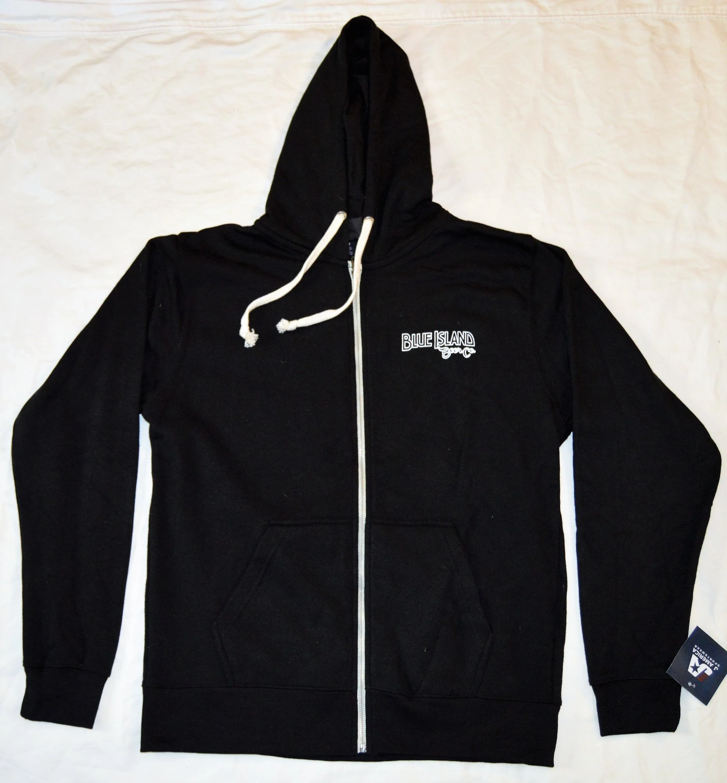 Thick Cotton Zip-Up Hooded Sweatshirt