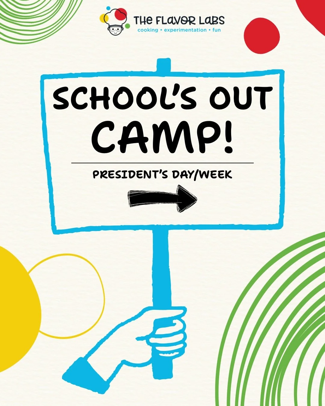 School&rsquo;s out and the ovens are on 🔥🎉 Our President&rsquo;s Day/Week Camp at The Flavor Labs lets kids make one sweet and one savory dish from scratch each day 🍰🌮. Head to our website to sign up! 📲😉
&bull;
&bull;
&bull;
#presidentsday #feb
