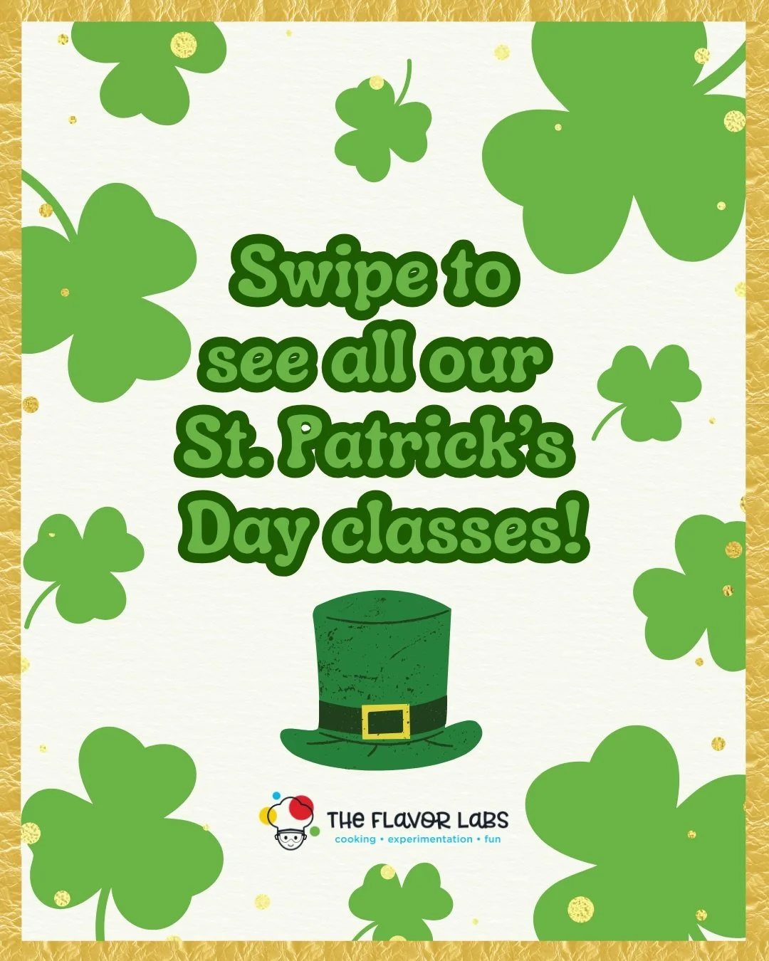 ☘️Here&rsquo;s what&rsquo;s baking for St. Patrick&rsquo;s Day:
🌈 Decorate your own Leprechaun Trap
🍫 Make SIX Pot of Gold cake pops + personal pizza
🍩 Bake SIX Lucky Charms donuts

📲Tap the link in bio to grab your seat in Norwood or Paramus bef
