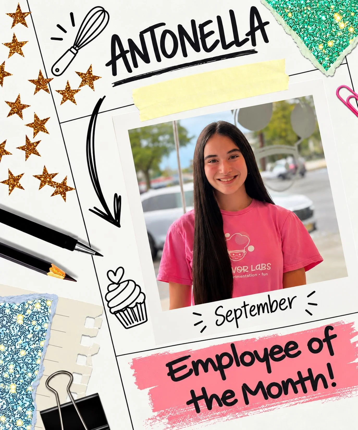 🎉 Meet our September Employee of the Month: Antonella! Antonella brings so much energy and creativity to The Flavor Labs! She&rsquo;s always on top of things, jumps in wherever she&rsquo;s needed, and works hard while keeping a great attitude. 💪 Wh