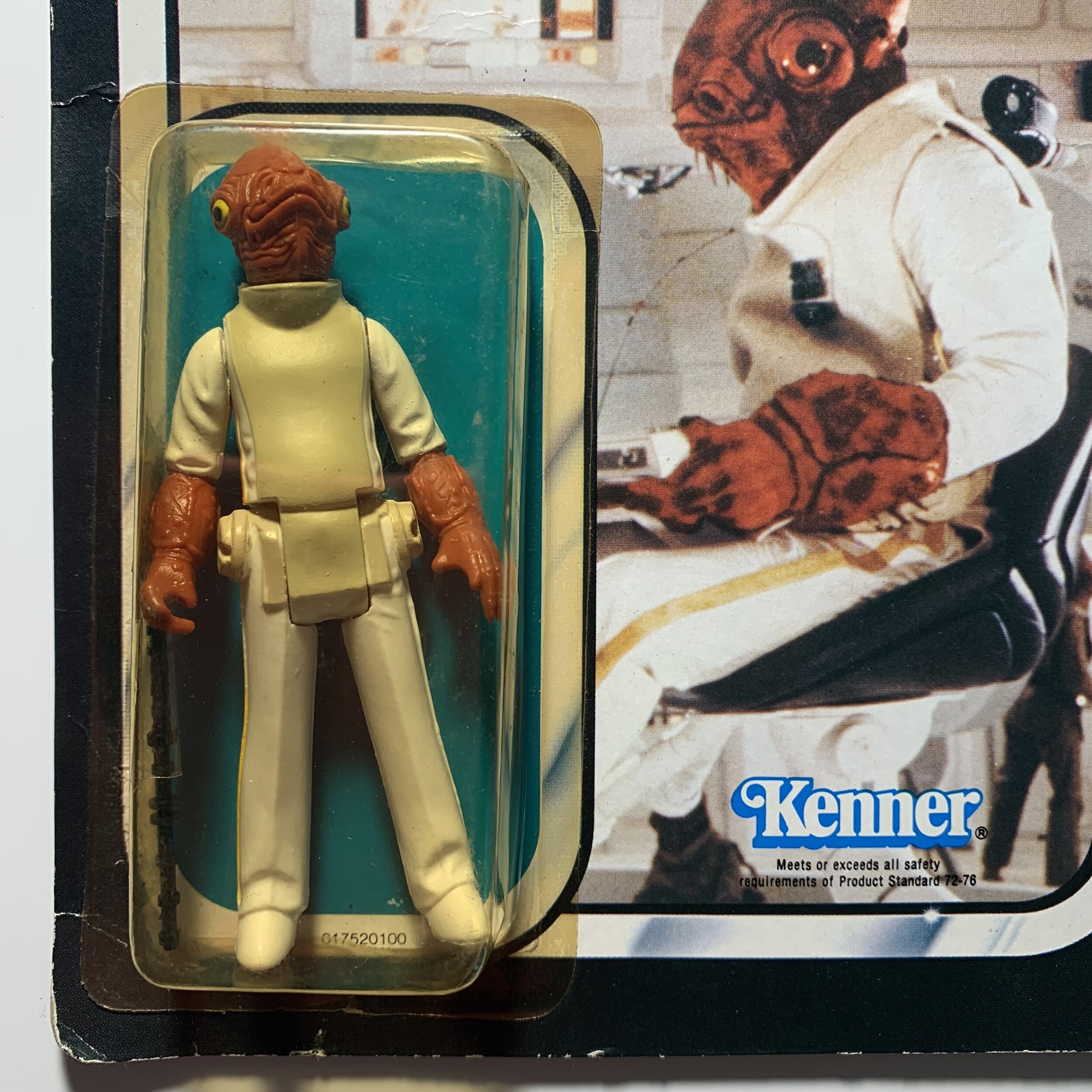 Kenner 1982 ammiraglio Ackbar circa 10 cm #ws3 VINTAGE Star Wars 