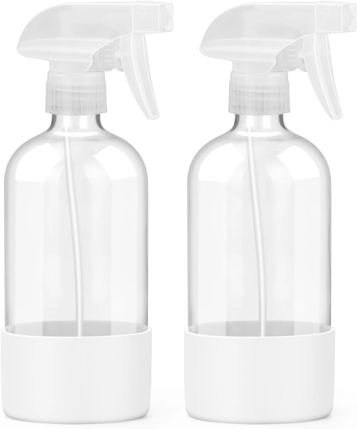 Worldgsb 2 Pack Glass Spray Bottles with Silicone Sleeve