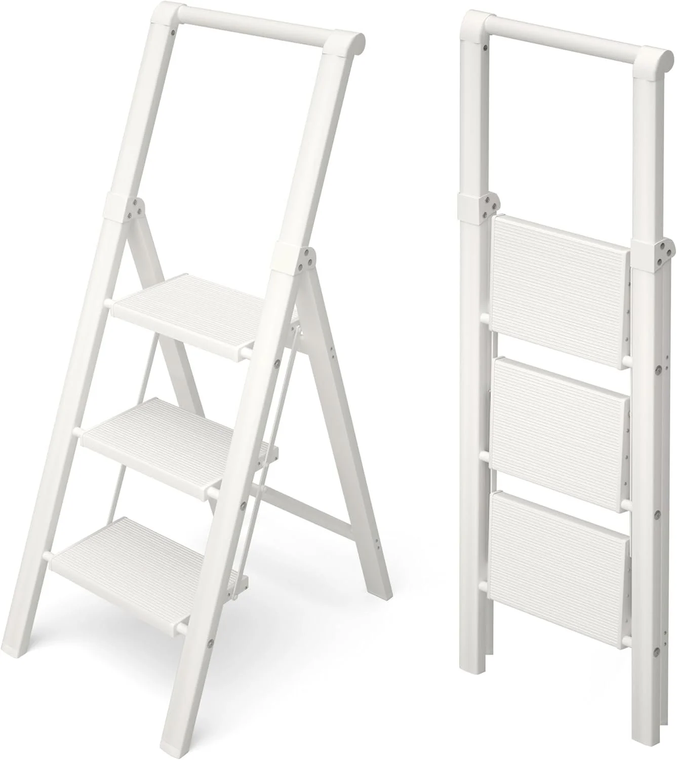 HillhutApex 3 Step Foldable Aluminum Step Ladder