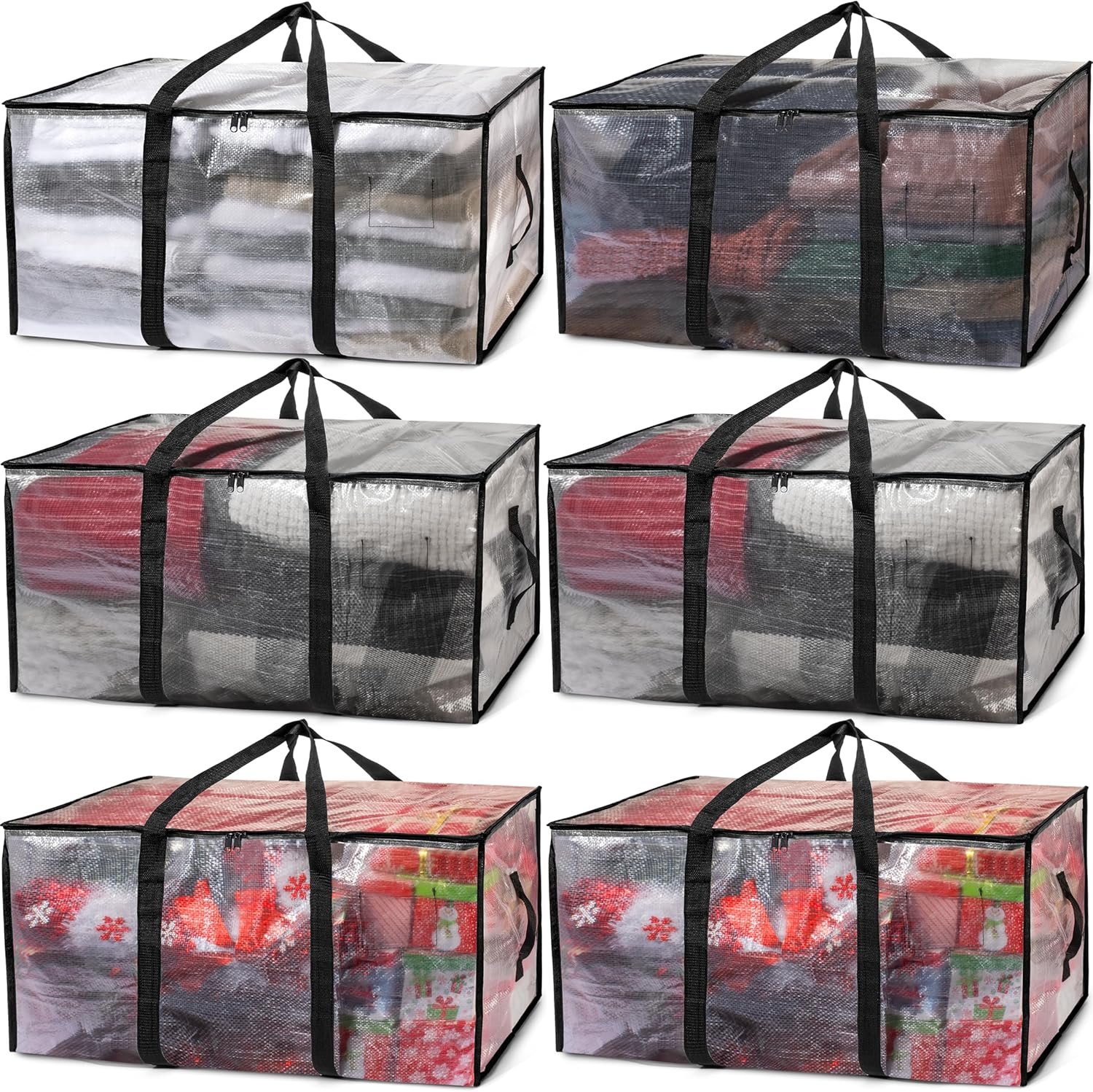 ClearSpace Clear Storage Bins with Lids or Storage Bags