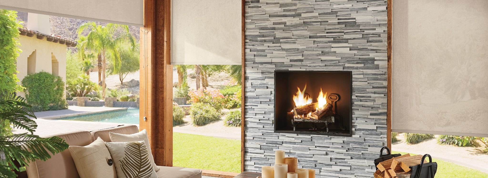 Lower your energy costs even more by reducing heat gain outside your home Protect your expensive interior décor investments from fading because of harmful UV rays Construction includes a bottom notch, anchoring the shade so it doesn't flap