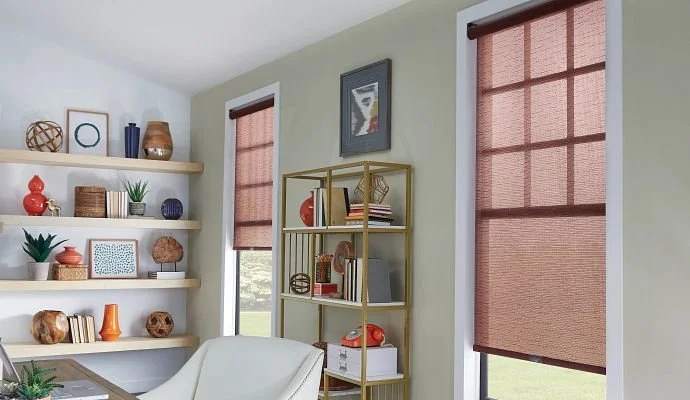 Graber Solar Shades minimize glare, protect from UV rays, and reduce the sun's heat for energy savings and increased comfort. They have a clean, modern look that sets them apart. Solar shades come in a wide range of on-trend fabrics and opacities