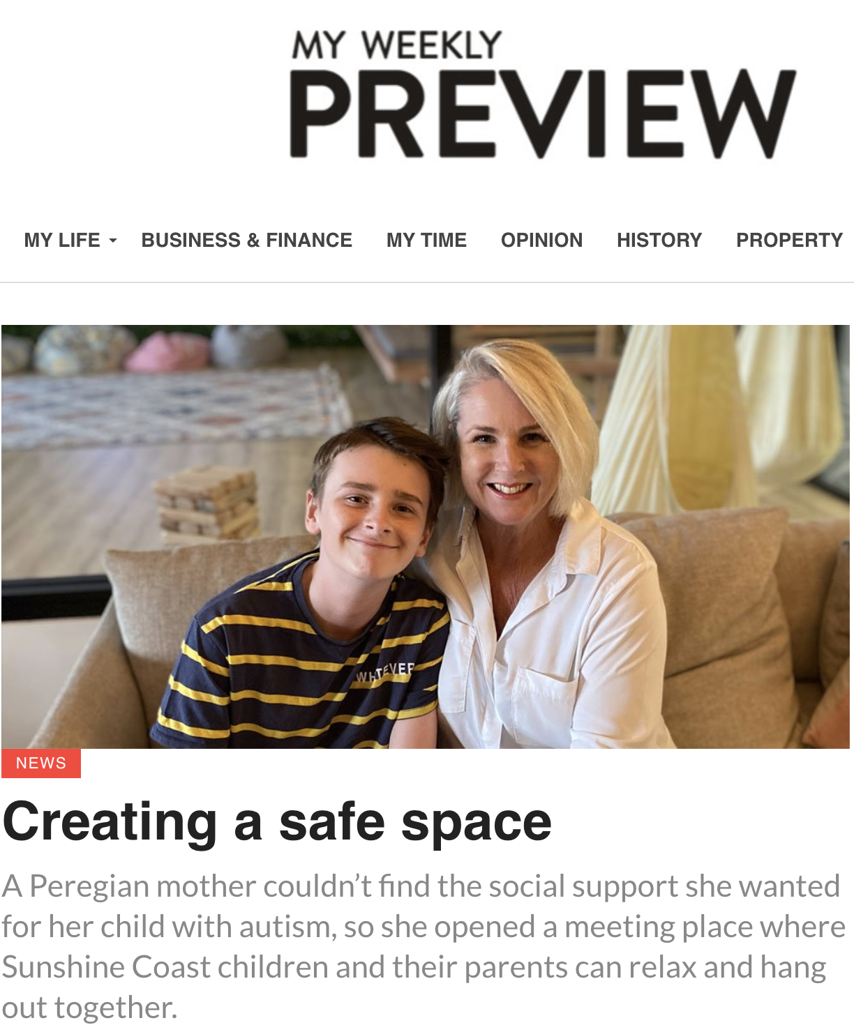 My Weekly Preview News Article Social Studio Sunshine Coast