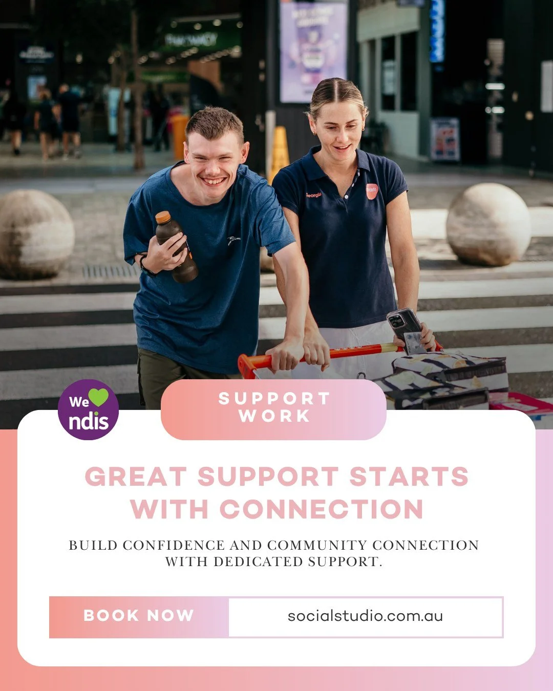 It&rsquo;s your goals, your way. Our 1-on-1 Support Workers are here to champion you as you work towards independence and community connection. 🌟

Whether it's learning a new travel route, building the confidence to join a group, or navigating appoi