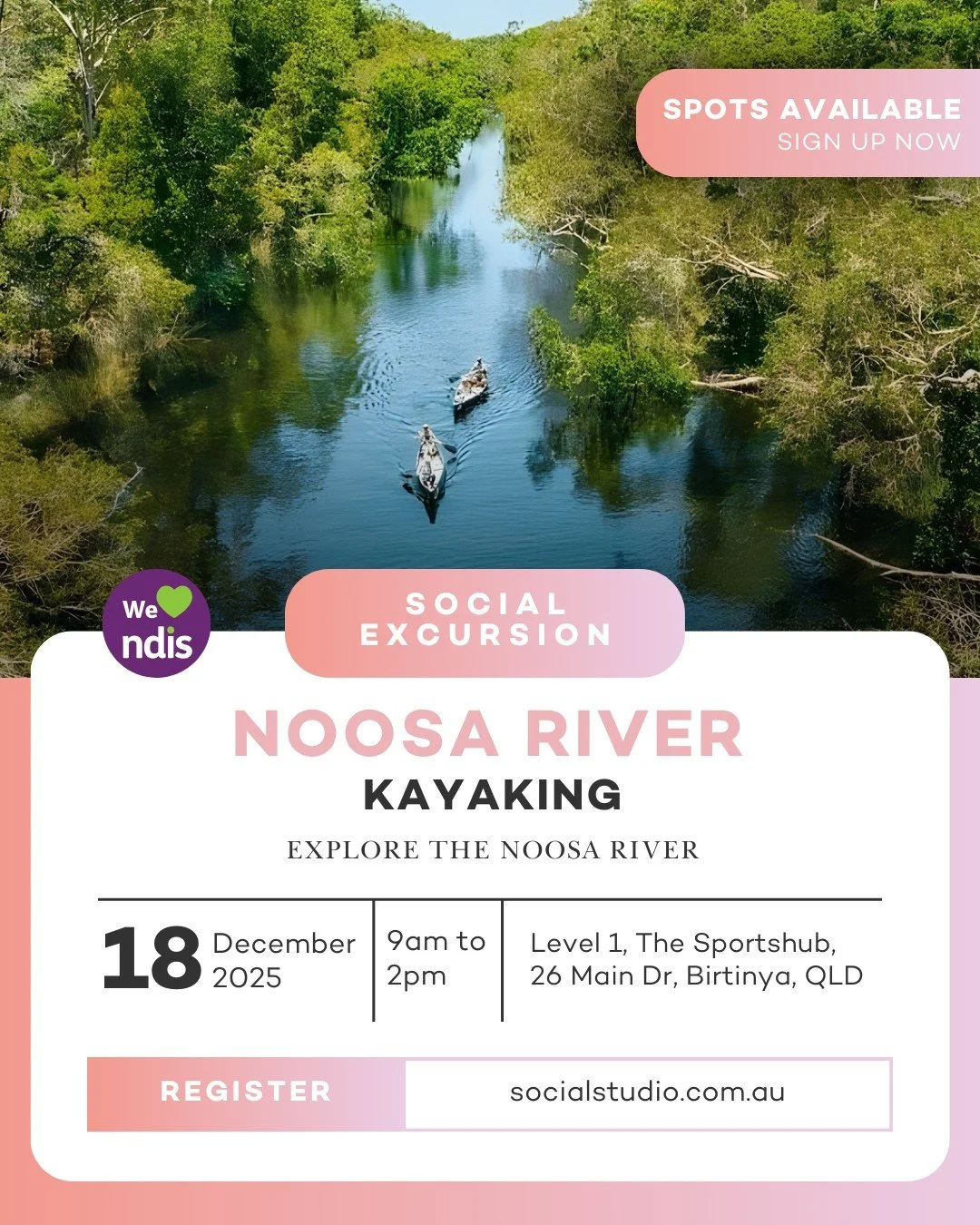 Need a great way to get out and explore this school holiday? Join our 12+ group this Friday for a fun day of Kayaking on the beautiful Noosa River!

It&rsquo;s the perfect way to spend the morning on the water.

🗓️: This Friday (Dec 13th), 9am - 2pm
