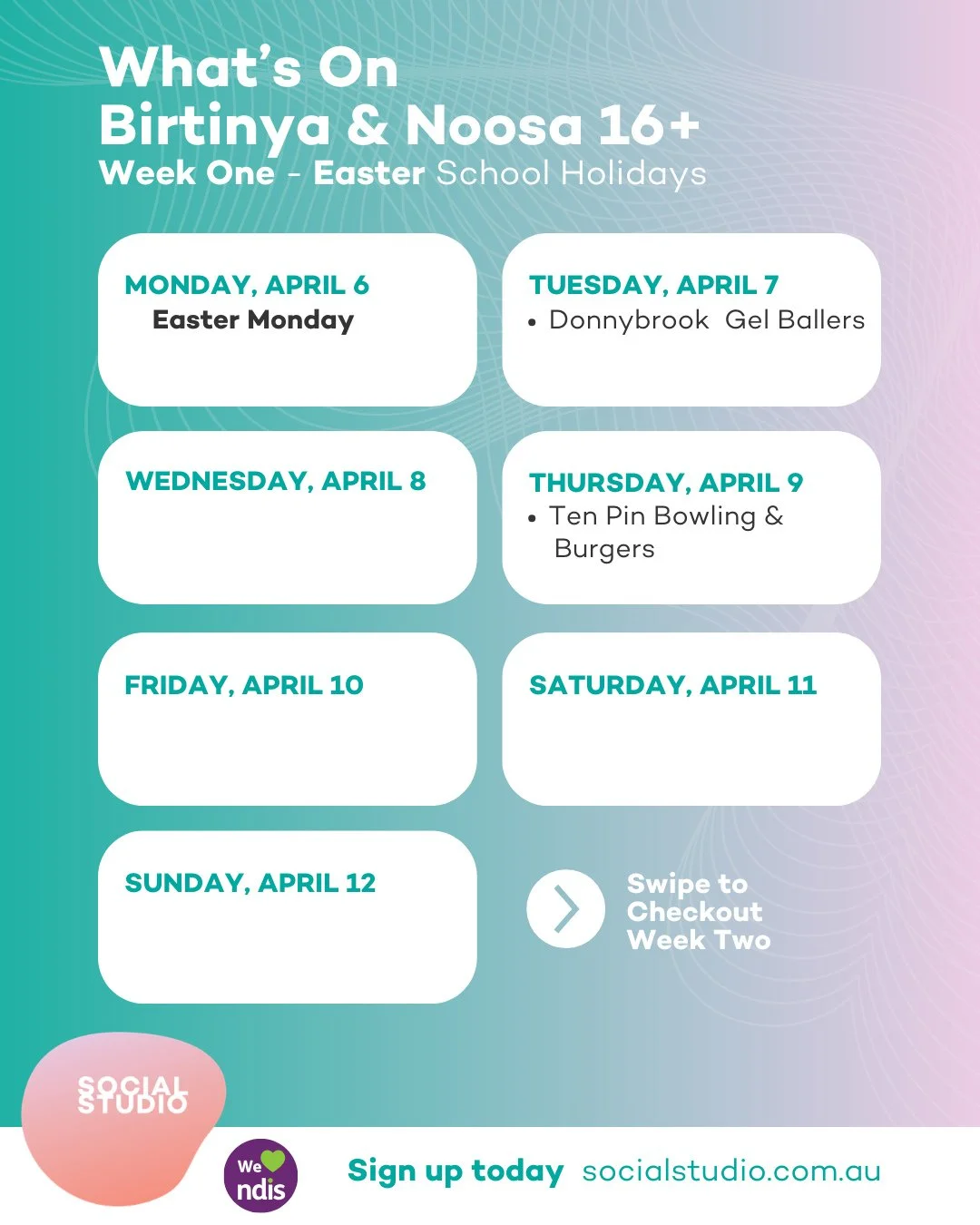 The 16+ Easter School Holiday calendars are officially out! ⁠
⁠
We have a massive two weeks planned across Birtinya and Noosa, designed for the crew to get out, hit the water, and level up the holiday break. Swipe through to see the full schedule and