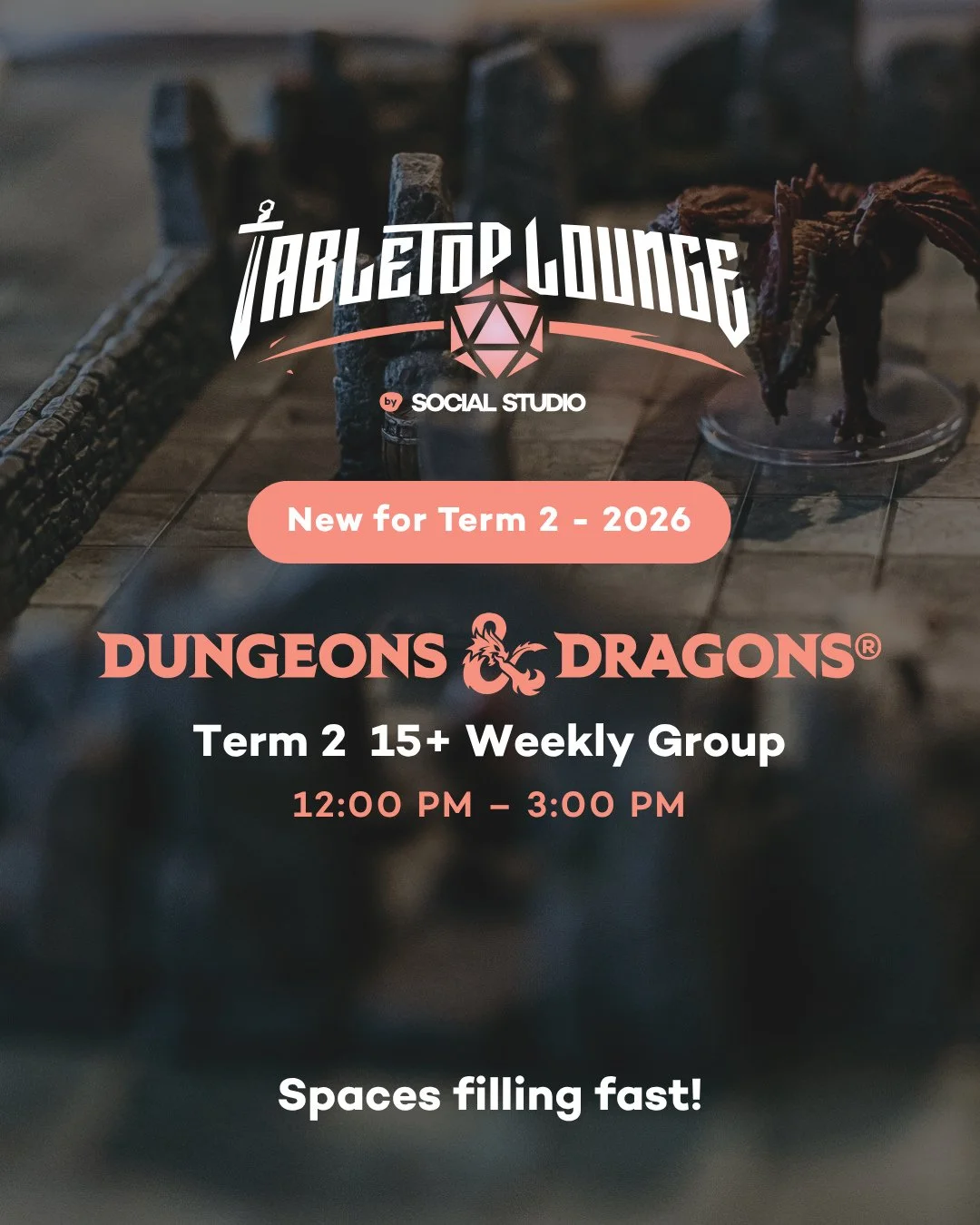 Looking for a daytime adventure? 🐉⚔️ We&rsquo;re launching a brand new 15+ Dungeons &amp; Dragons group for Term 2!⁠
⁠
🗓️ When: Wednesdays | 12:00 PM &ndash; 3:00 PM⁠
📍 Where: Tabletop Lounge, Birtinya⁠
⁠
Spaces are filling fast, so don't miss out