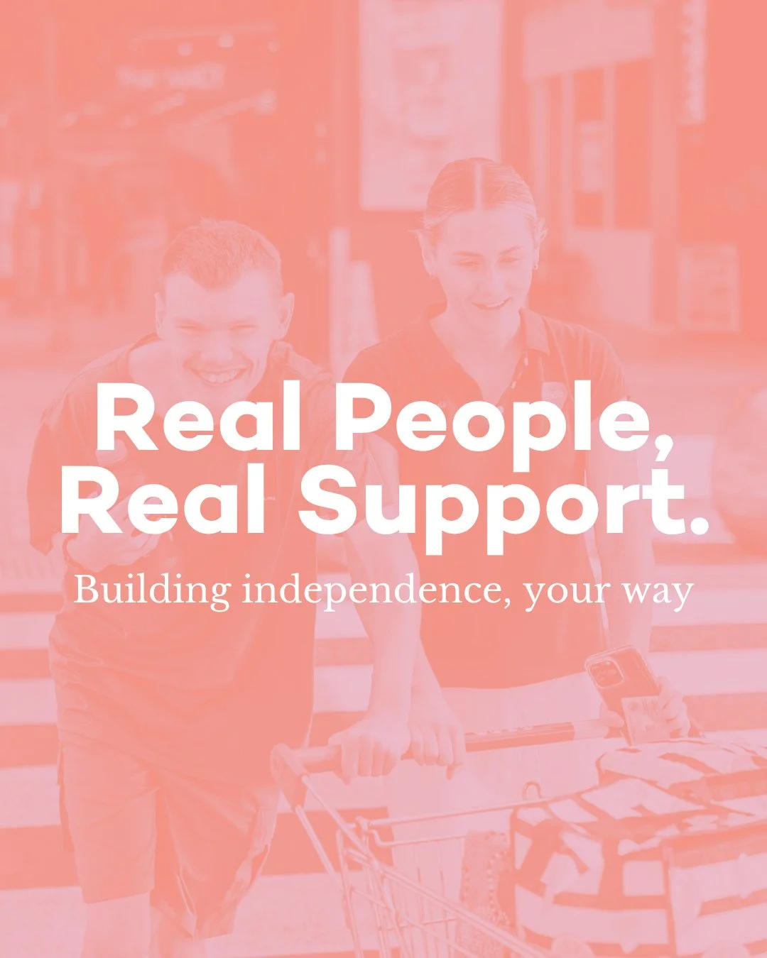 Finding support isn't a transaction; it's a partnership. 🤝⁠
⁠
Whether you need a hand tackling the weekly grocery run, navigating public transport, or just building your confidence out in the community, our 1-on-1 support is tailored entirely to YOU