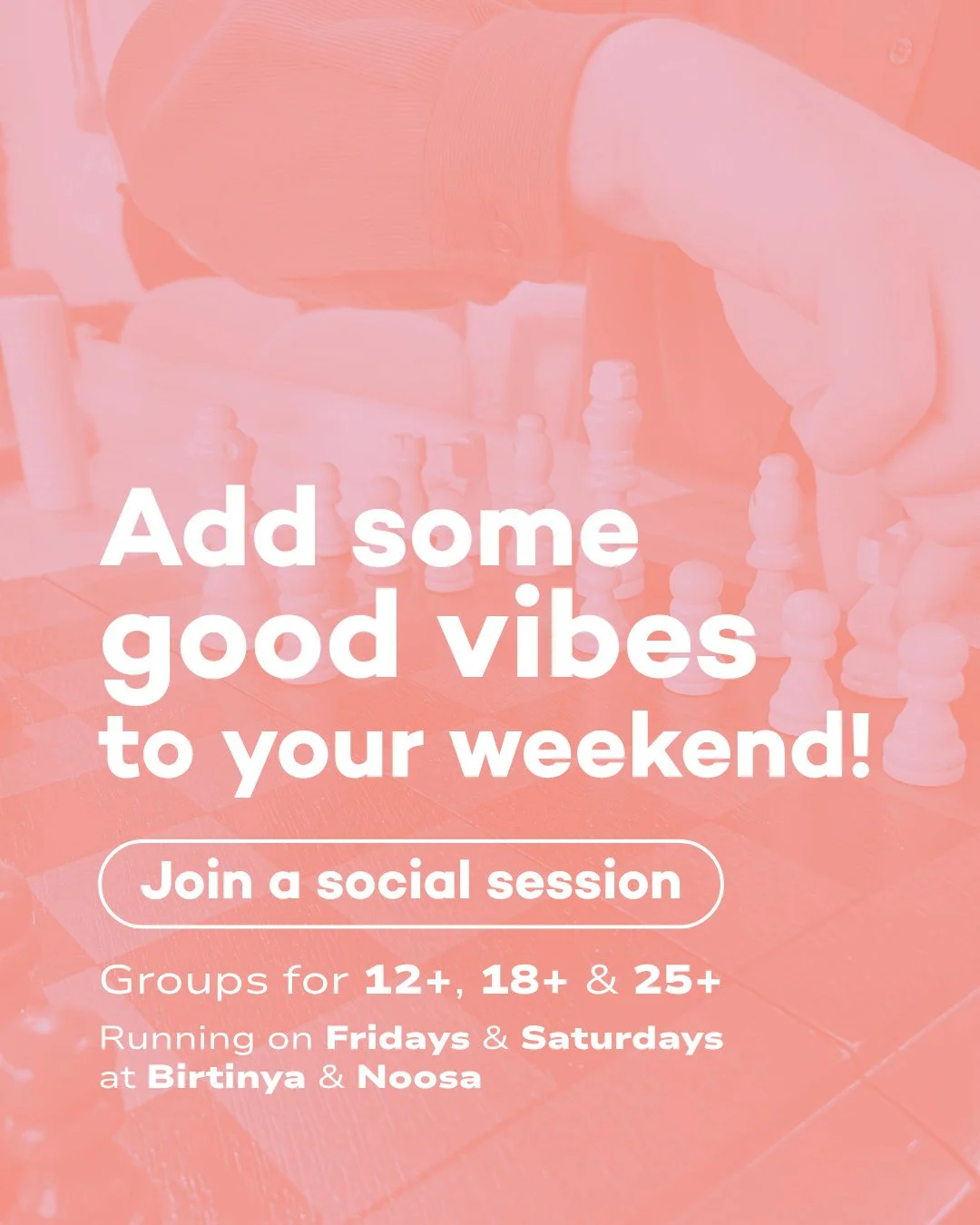 Looking to add some good vibes to your weekend? ✨ Our Social Sessions are the perfect place to find your tribe and hang out with a crew that shares your interests! 🎲⁠
⁠
Running every Friday and Saturday across both our Birtinya and Noosa studios, we