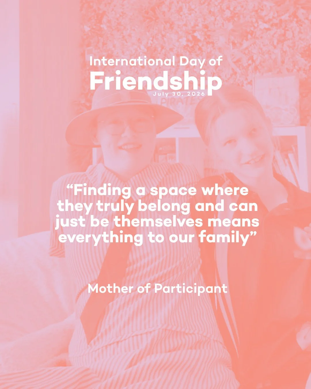Wishing everyone a happy International Day of Friendship for yesterday, we are celebrating the powerful connections and lasting bonds built right here in our community. 💙⁠
⁠
Finding your people and a place where you truly belong changes everything. 
