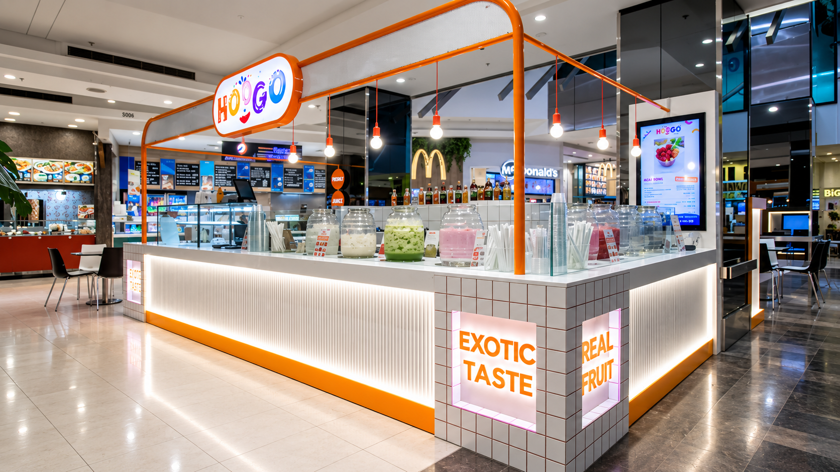 HOGO Orange Fruit Kiosk in Mall.png
