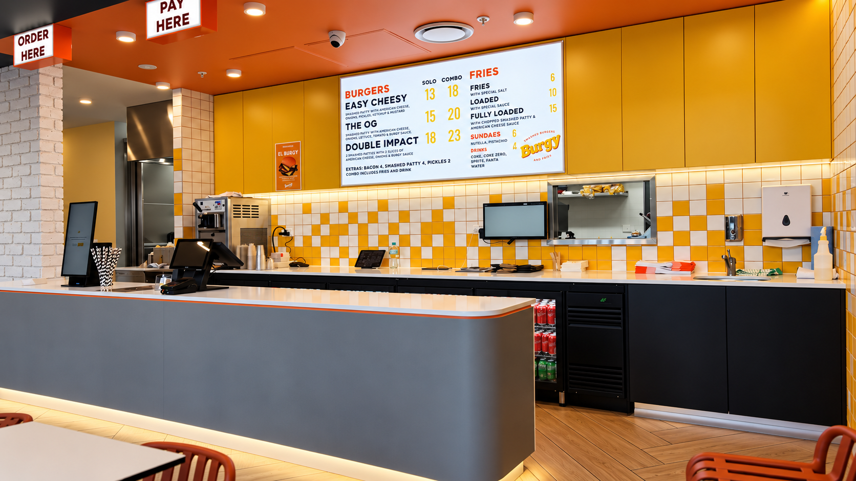 Modern Burggy Burger Counter Interior.png