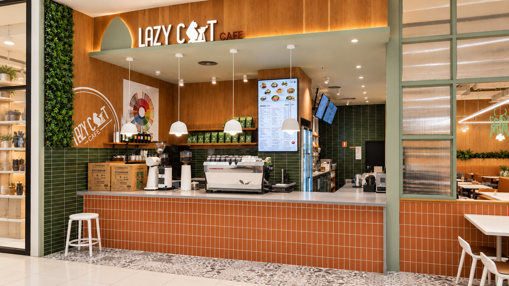 Modern Lazy Cat Café Interior.png