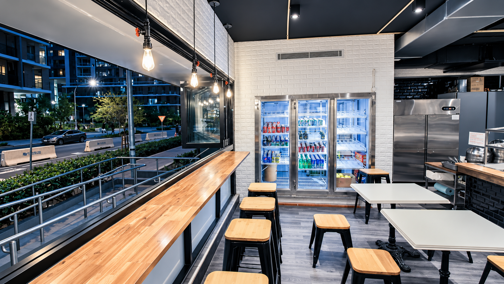 Modern Café Glow at Night.png