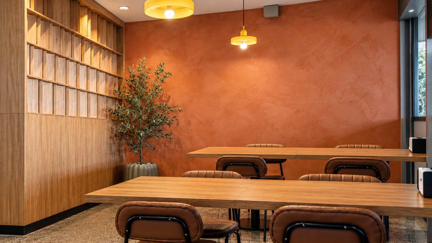 Modern Terracotta Café Dining Corner.png