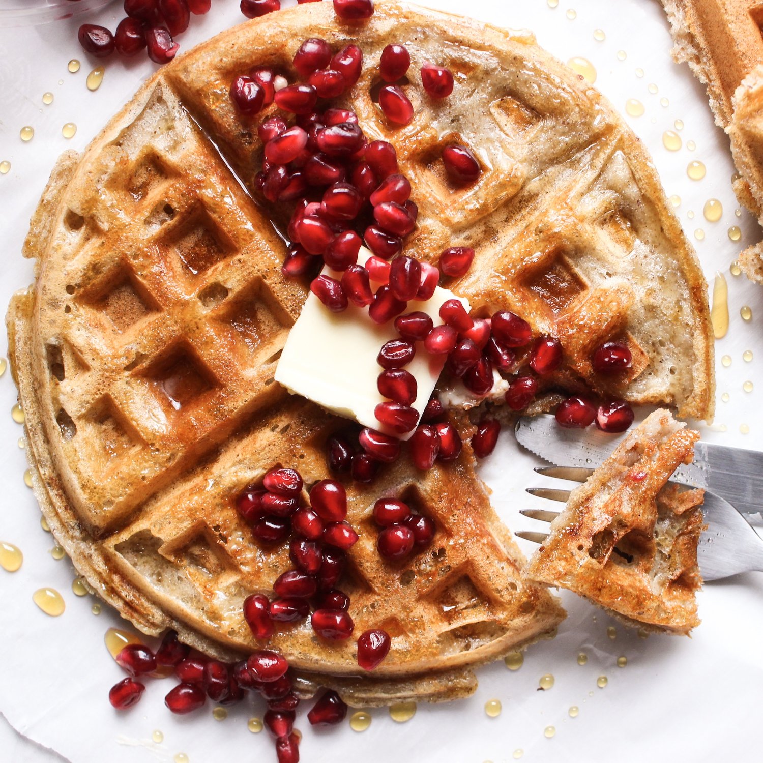 Vegan Sourdough Waffles