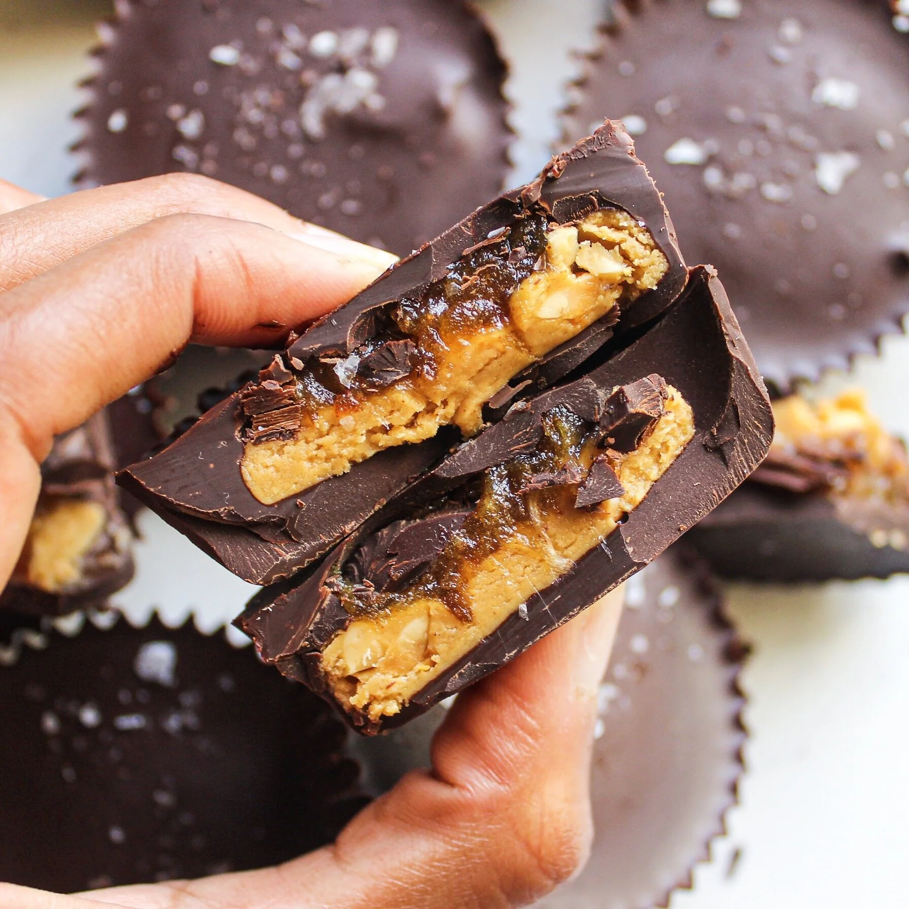 Salted Caramel Peanut Butter Cups — salt n sprinkles