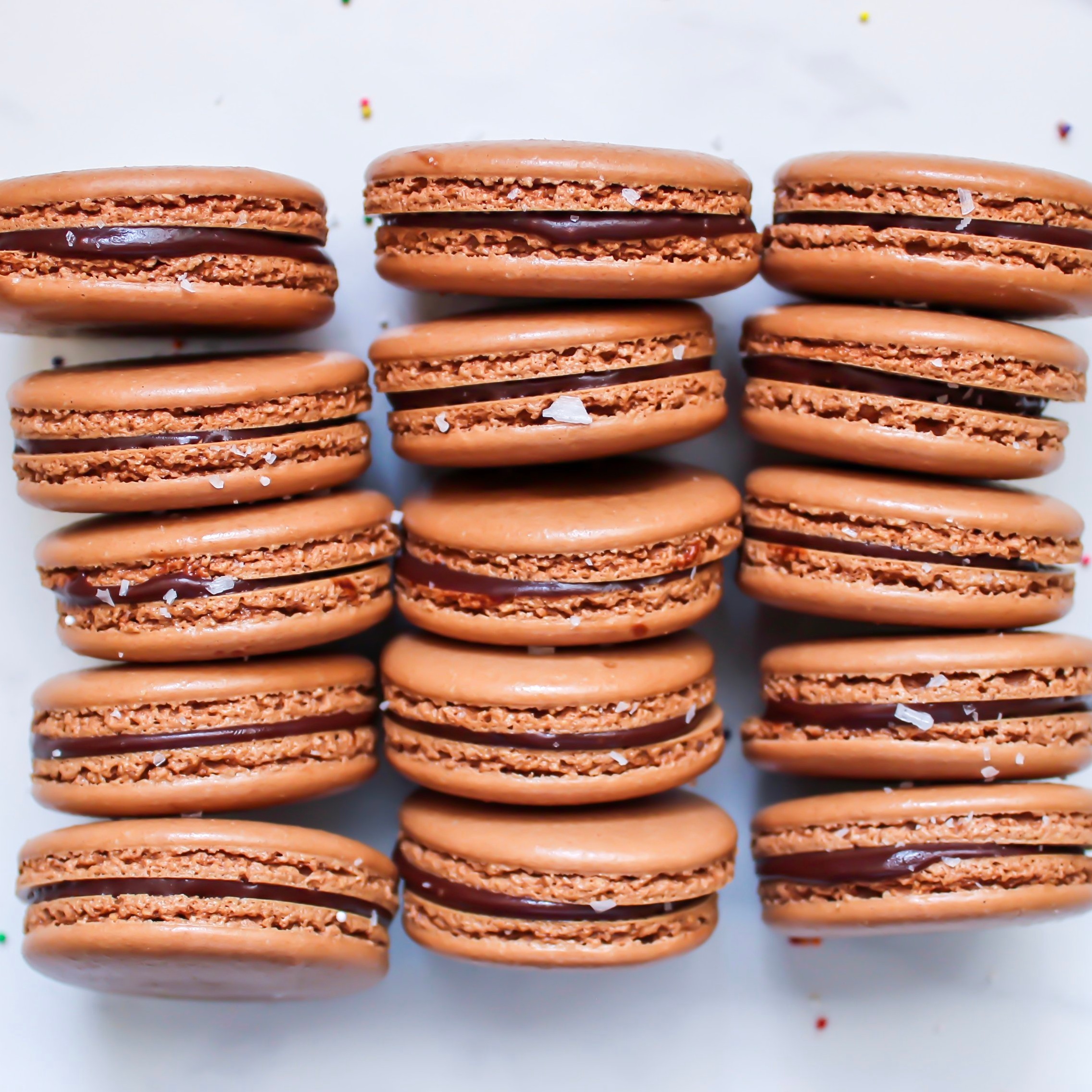 Double Chocolate Macarons + Macaron Making Tips