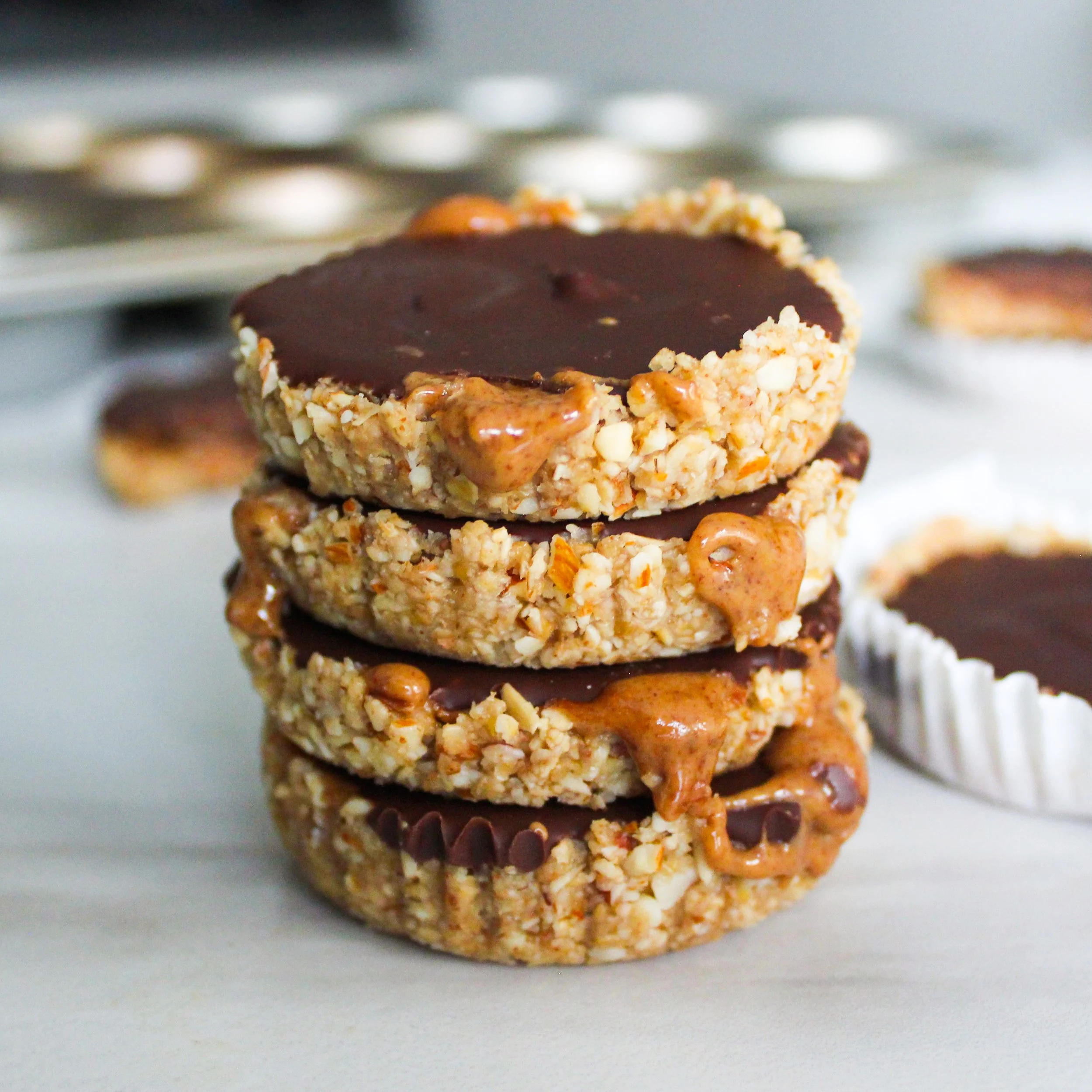 Chocolate Almond Butter Oat Cups — salt n sprinkles