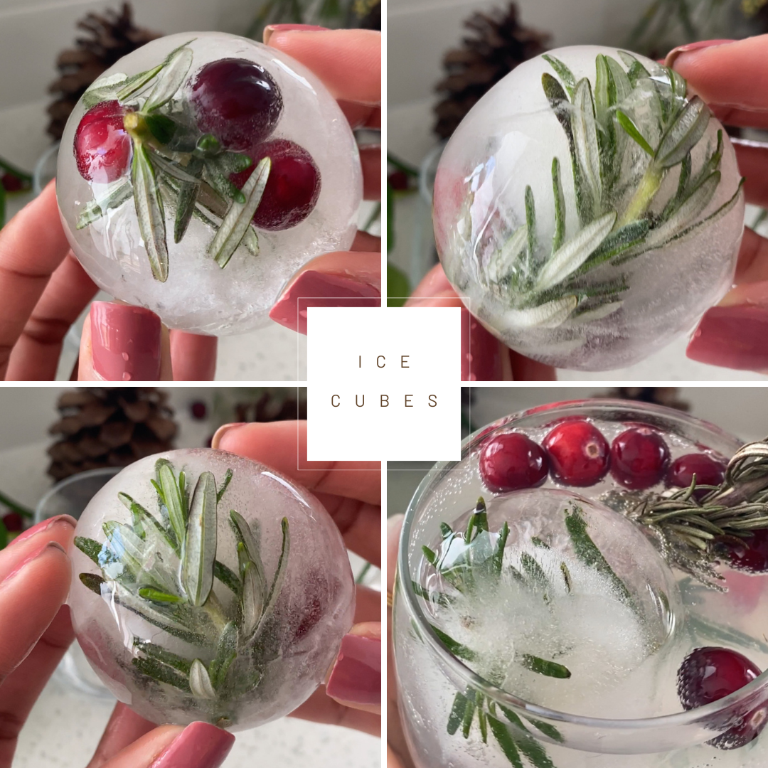 This ice mold is so fun and versatile! Today I created a festive