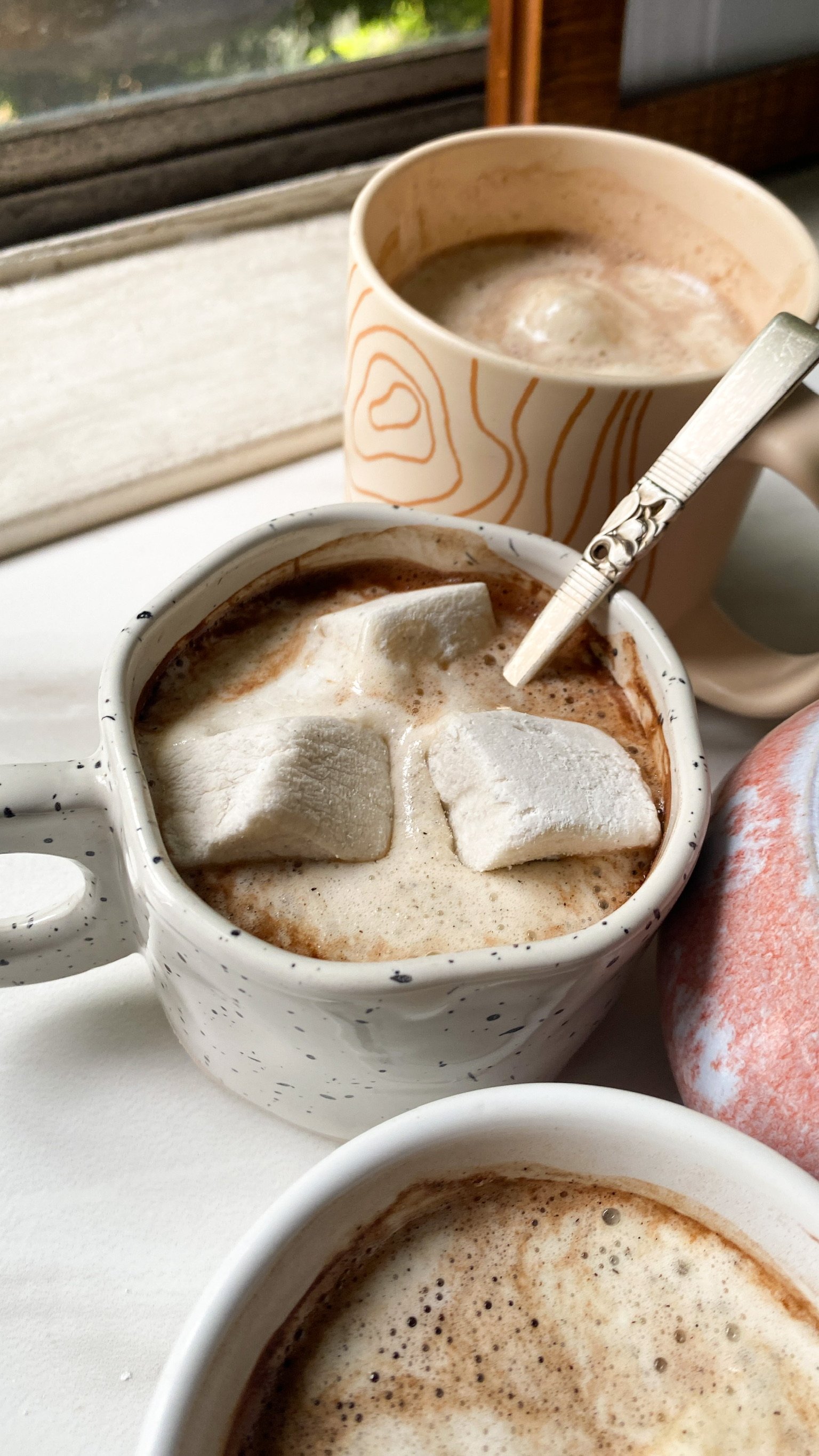 Melted Marshmallow Hot Chocolate - Mostly Homemade Mom