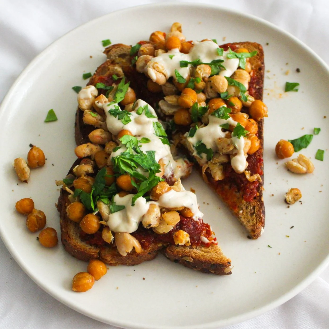 Chickpea Tzatziki Toast — salt n sprinkles