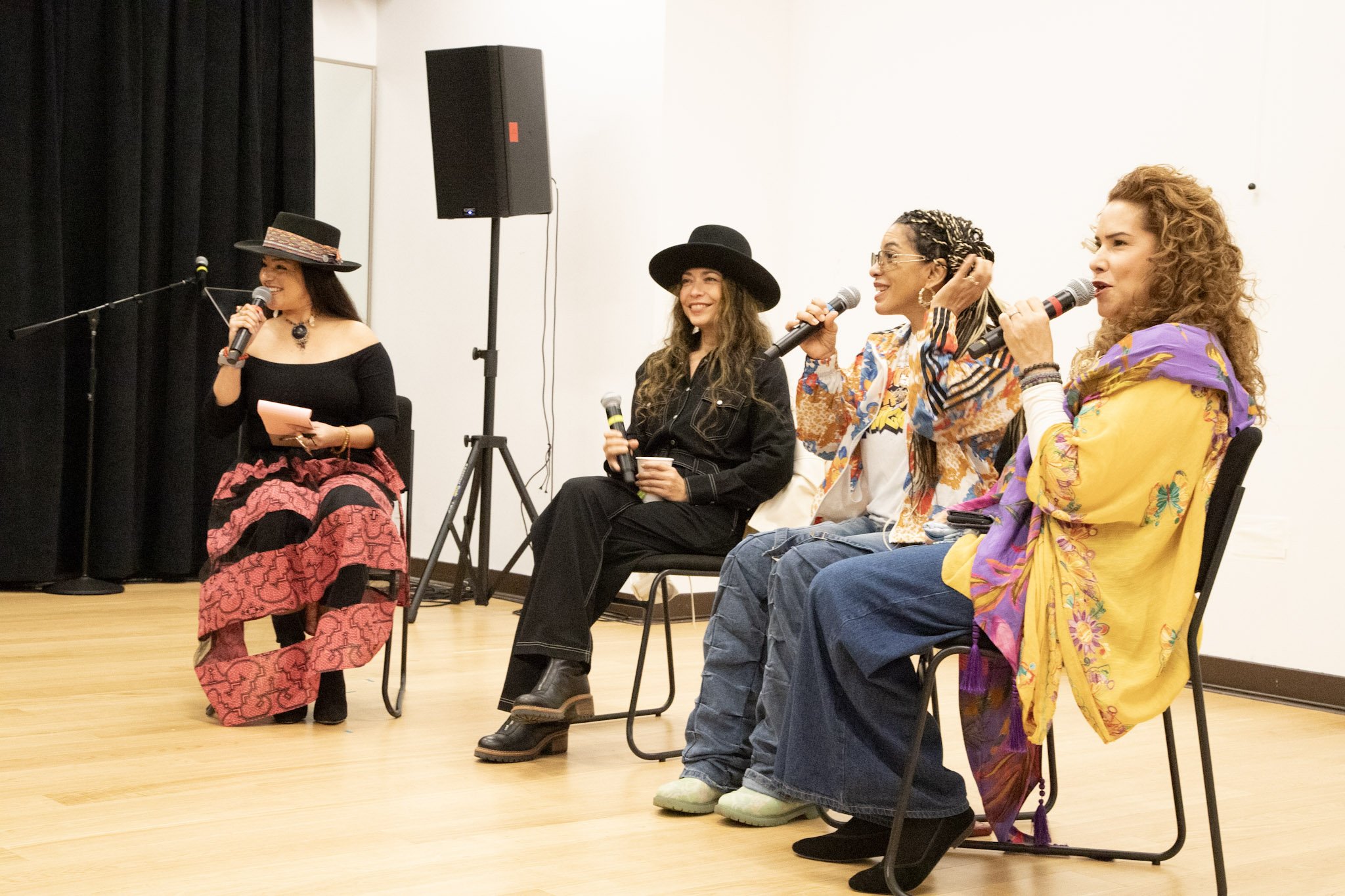 Artist Conversation: Caridad De La Luz aka La Bruja, Rokafella, Leenda Bonilla moderated by Cynthia Paniagua