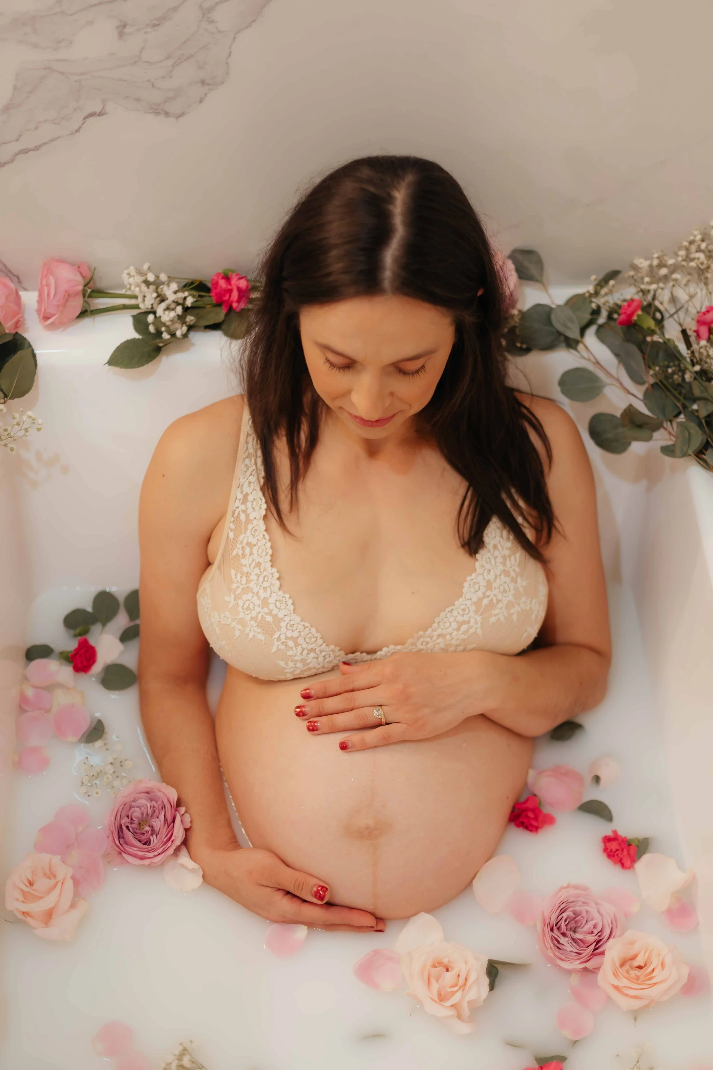 Athena Galgiani Photography Floral Maternity Milk Bath Martinez CA-4.jpg
