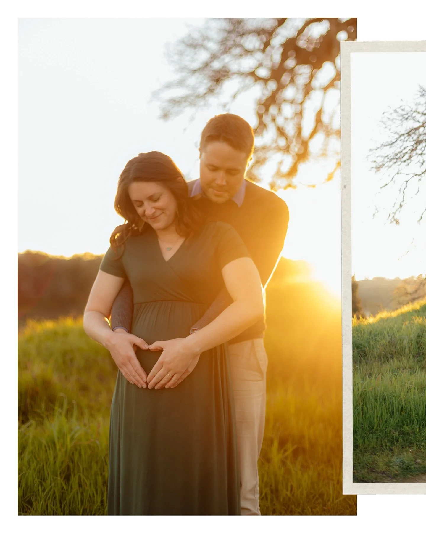 Spring is a beautiful season to welcome new life and to take portraits! While I love the golden grass rolling Hills, I also adore the green hills after the rain comes. 

Just like the rain that comes before spring flowers&mdash;pregnancy holds its ch