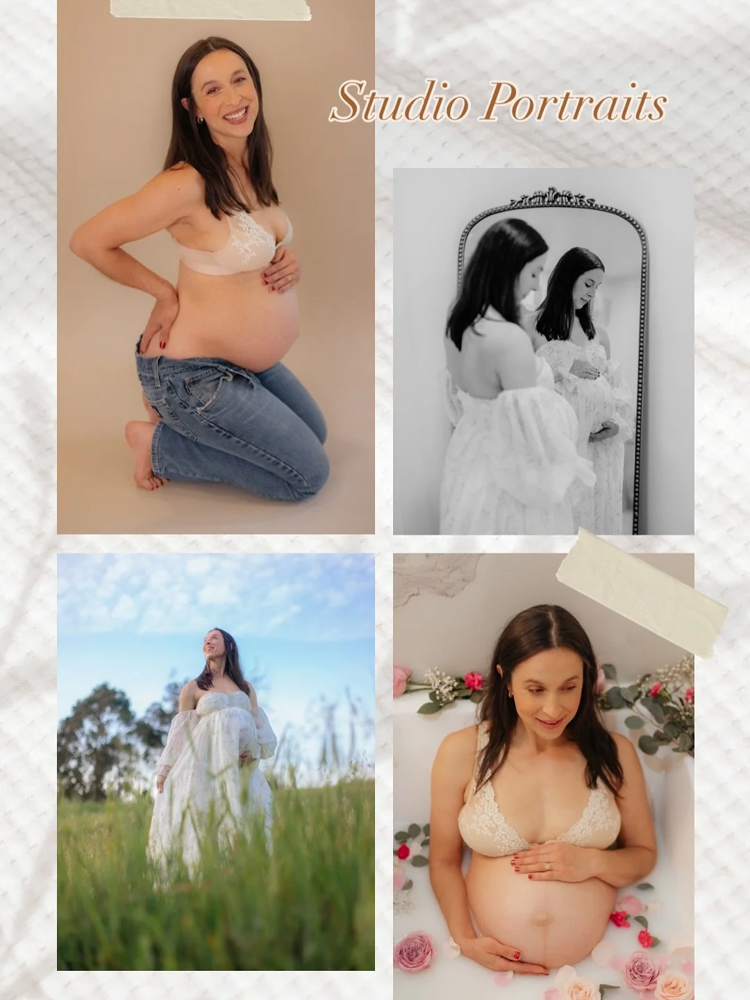 I&rsquo;m so excited to start sharing some of my studio maternity sessions! 💛

Each session is designed to feel intimate and special, and I love giving clients a truly unique experience &mdash; from styling to selecting dresses, I do all the prep so