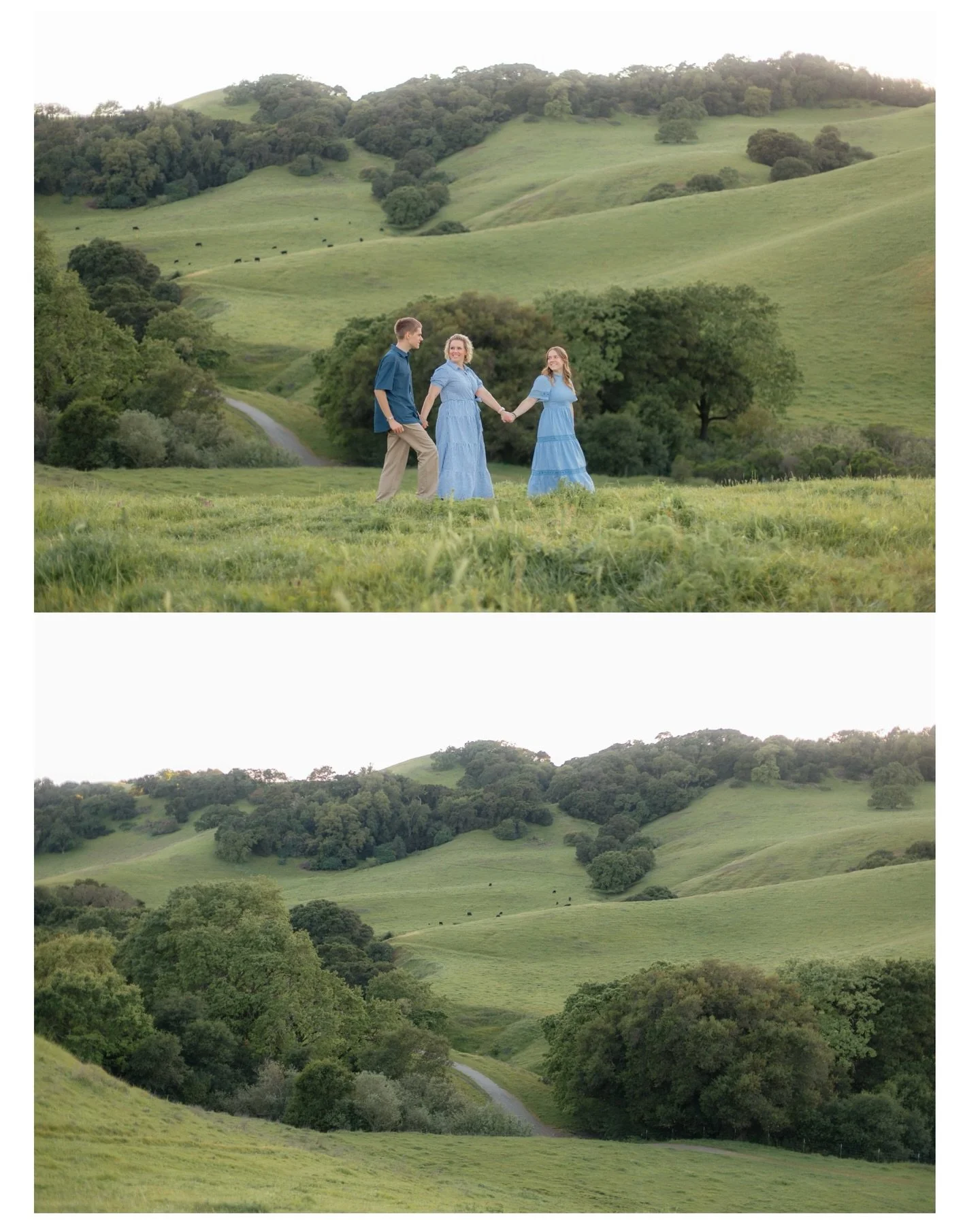 A little pocket of rolling hills I&rsquo;ve been dying to take photos at!

Right now everything is still green, soft, and full of life&mdash;but in just a few weeks it&rsquo;ll shift into those golden tones we all know and love.

It&rsquo;s an easy, 