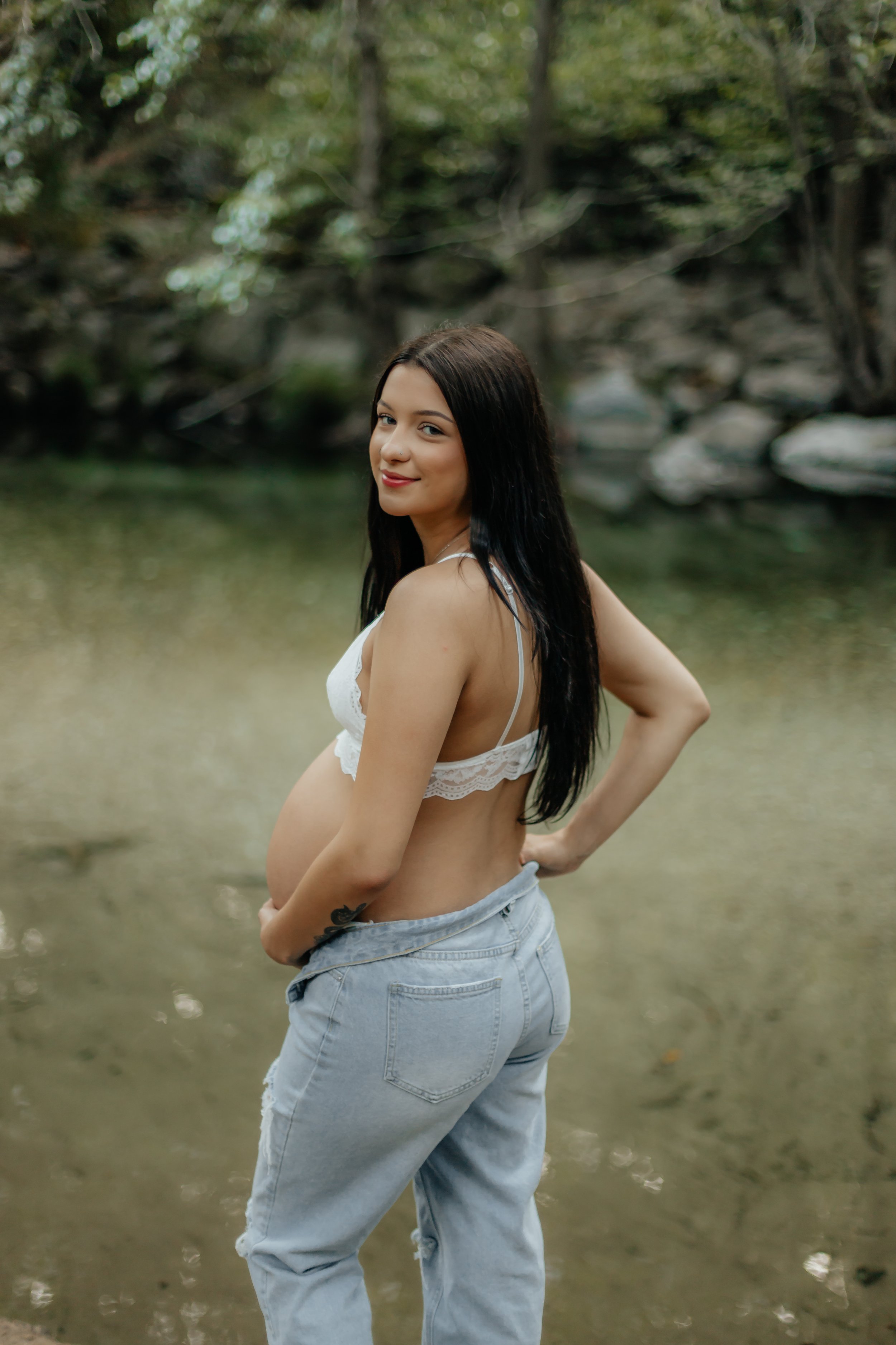 Big Sur River Gorge Maternity Photos