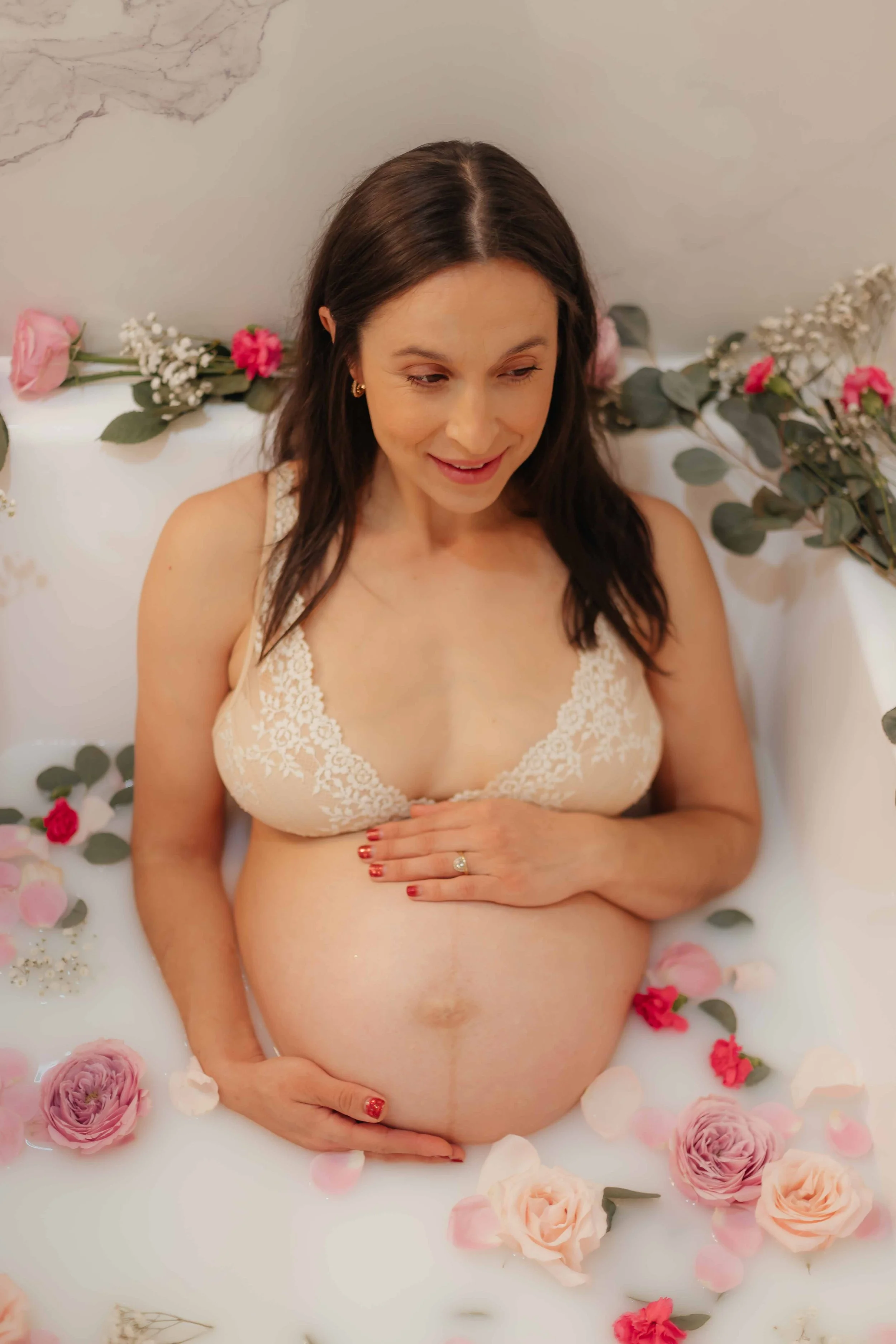 Athena Galgiani Photography Floral Maternity Milk Bath Martinez CA-5.jpg