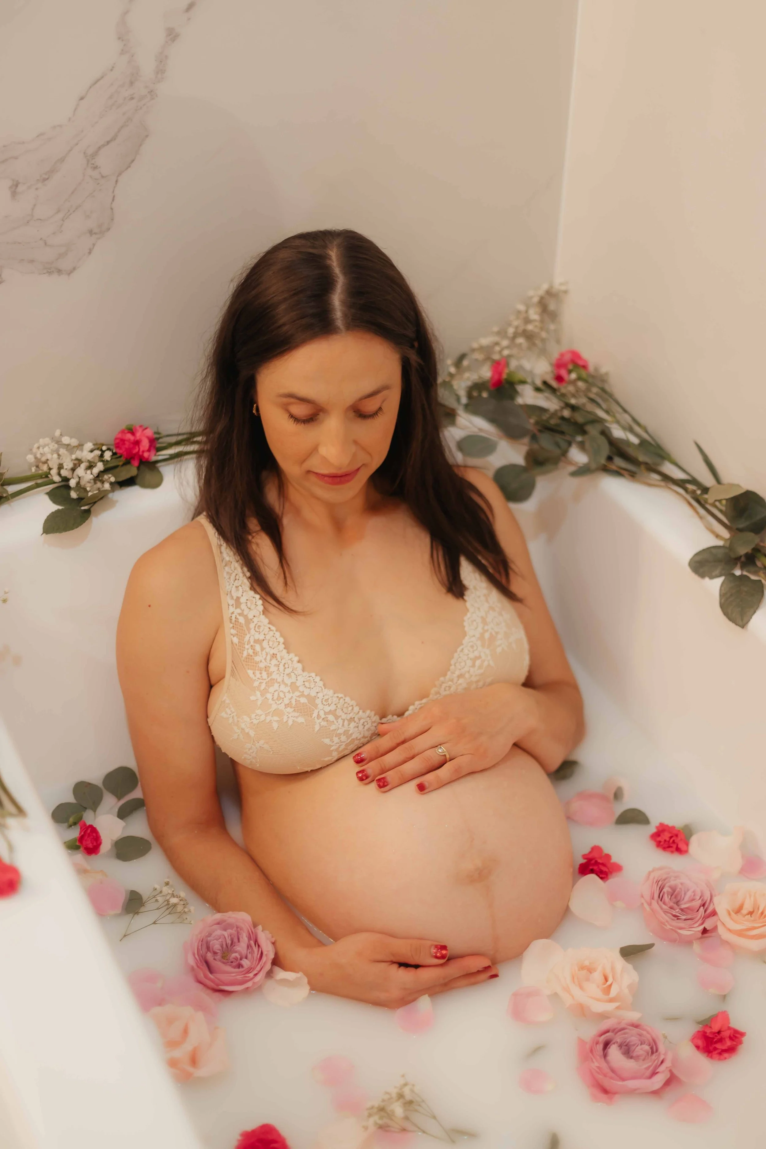Athena Galgiani Photography Floral Maternity Milk Bath Martinez CA.jpg