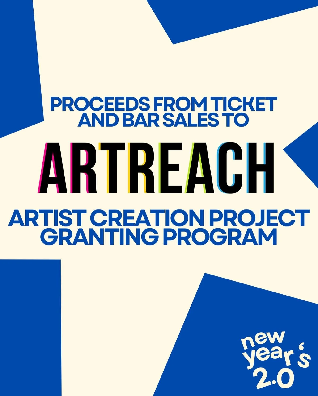 ArtReach (@artreachtoronto) is a community-based arts organization that provides grants, workshops, mentorship, and resources to artists and cultural leaders aged 13-29 from equity-deserving populations in Toronto.

The proceeds raised through NYE 2.