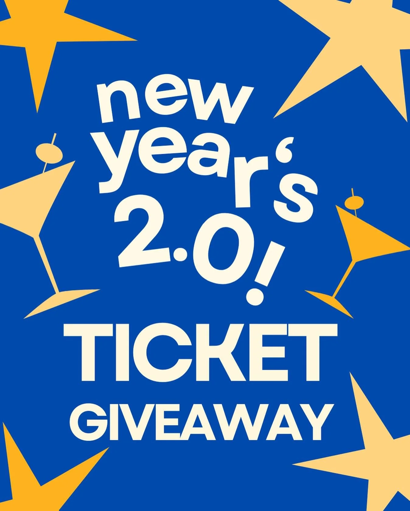 LIKE AND SHARE THIS POST TO BE ENTERED IN THE DRAW FOR TWO FREE TICKETS TO NYE 2.0 🎉🎉

The party is THIS FRIDAY!! $15 TICKETS ON SALE NOW! We&rsquo;re gonna draw the winner on WEDNESDAY! LETS GET THE ENTIRE COMMUNITY TOGETHER! 🥳

#share #contest #
