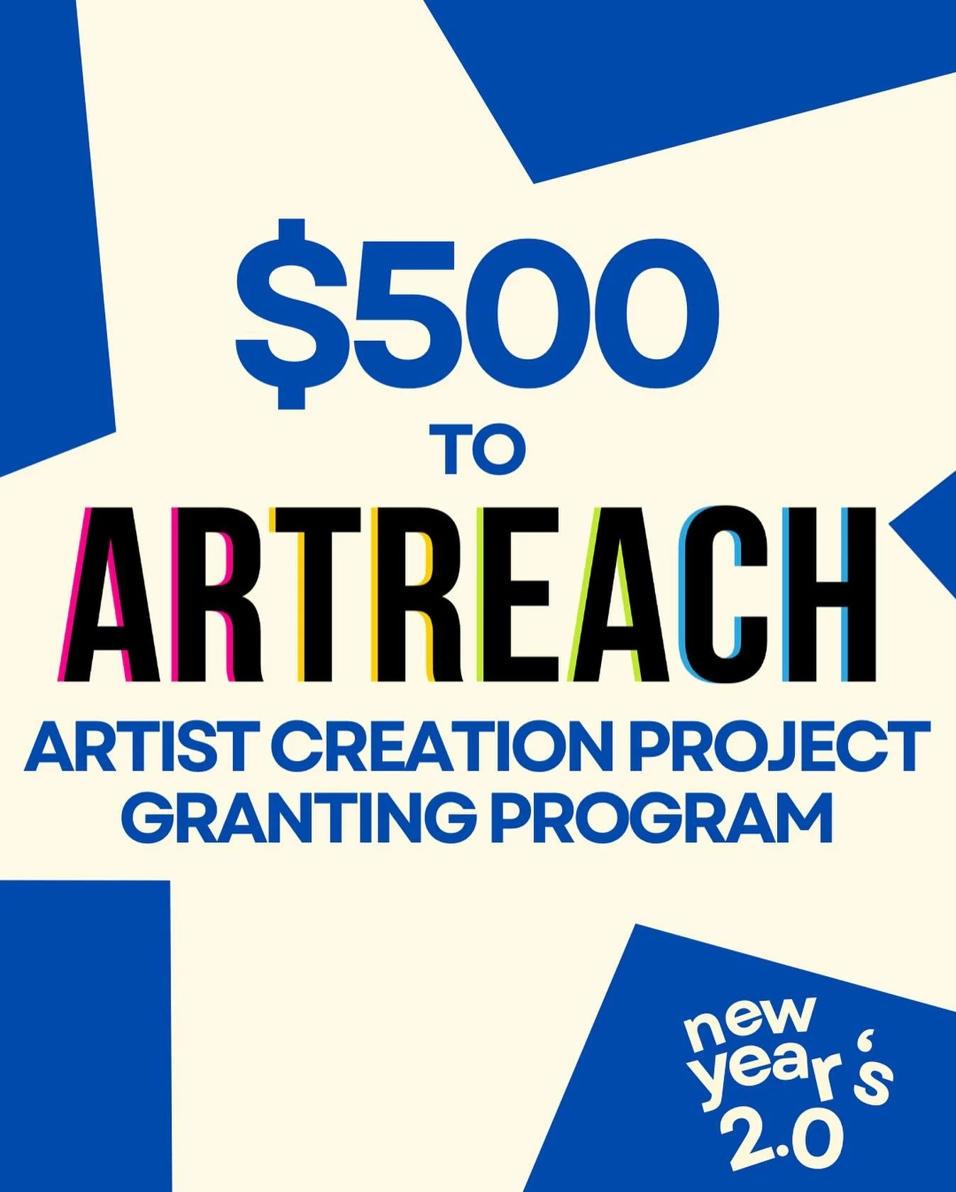 The books are balanced, the funds are counted, and based on the success of NYE 2.0 we&rsquo;re able to donate $500 to @artreachtoronto and their ACP Granting Program! 

The Artist Creation Project Granting Program awards $1k micro grants to emerging 