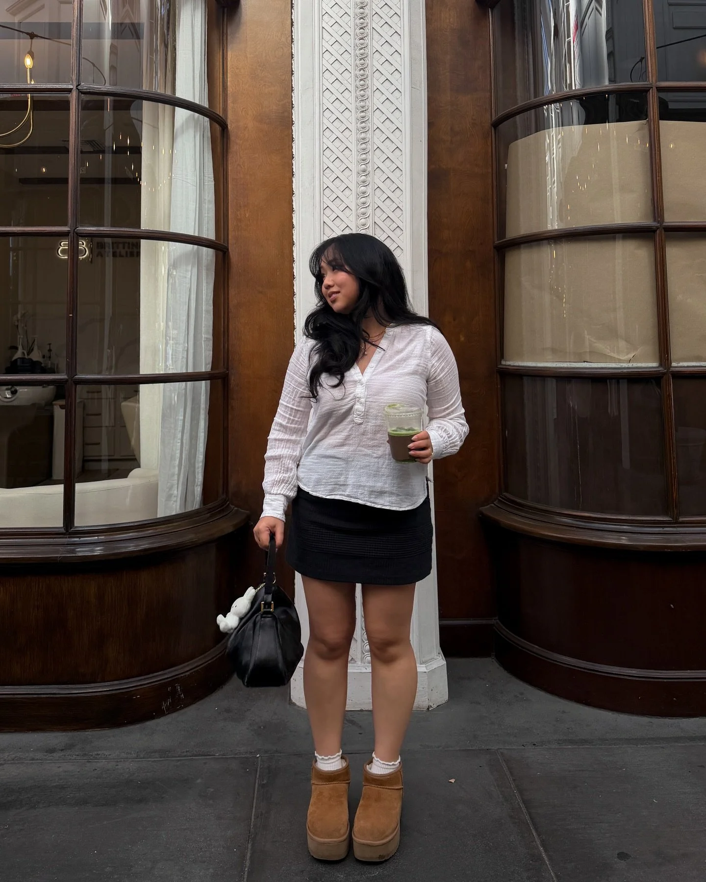 do you wanna go grab matcha? 🍵

&bull;
&bull;
&bull;
#whatiworetoday #winterootd #uggseason